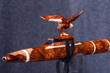 Brazilian Rosewood Burl Native American Flute, Minor, High C-5, #S1D (13)